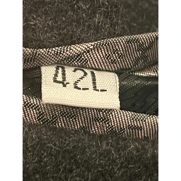 Fortini Mens Charcoal Overcoat Long Wool Blend Winter Coat Business Formal - Picture 10 of 12